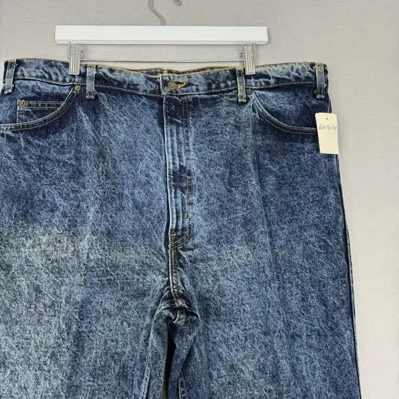 Vintage Levi's Mens Jeans 42x30 Blue Cotton Tapered Leg Deadstock Made in USA - Picture 2 of 16